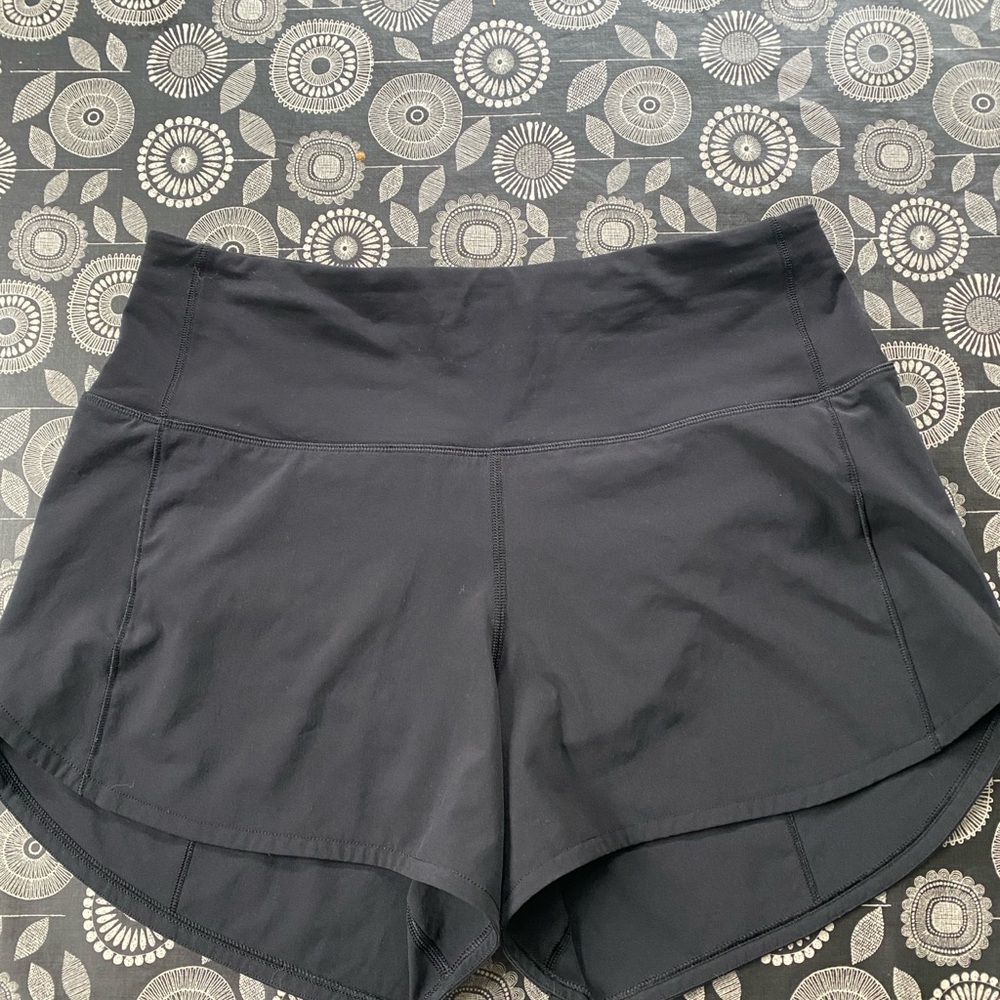 Women's Black Lululemon Athletic Shorts